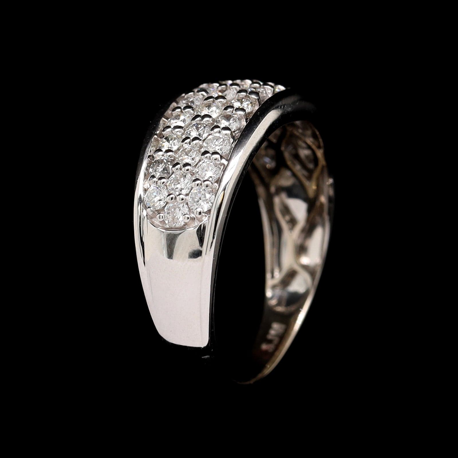14K White Gold Estate Diamond Ring