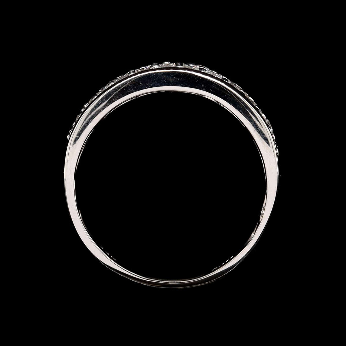 14K White Gold Estate Diamond Ring