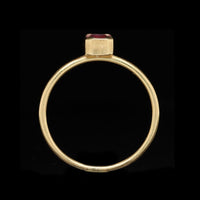 Gabriella Kiss 18K Yellow Gold Estate Pink Sapphire Ring