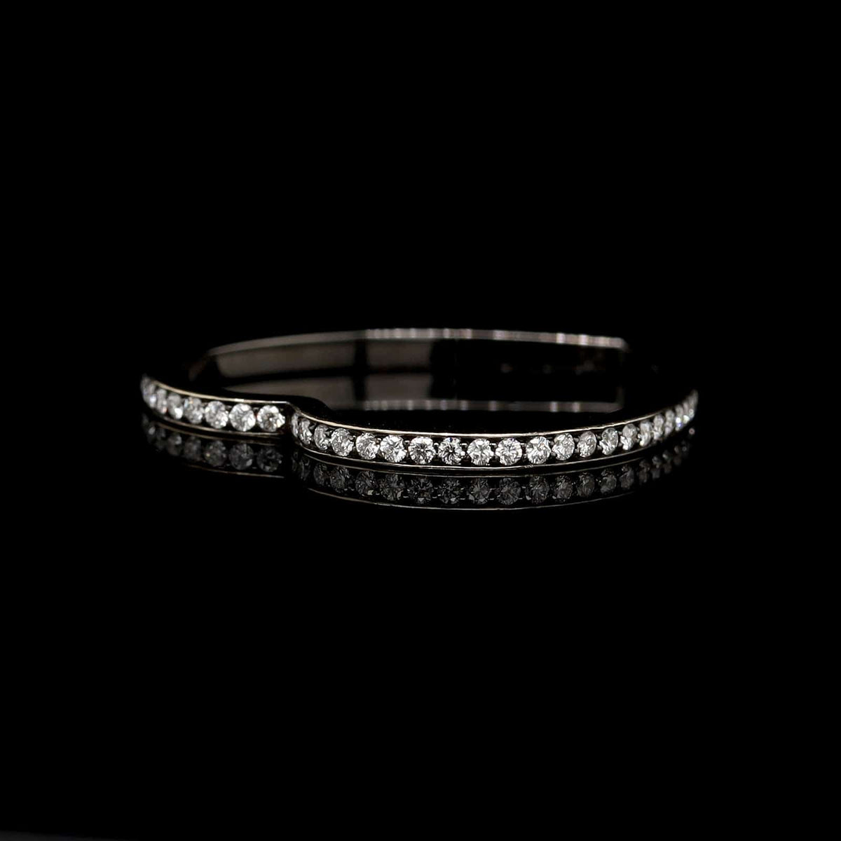 Repossi 18K Black Gold Estate "Antifer" and Diamond Heart Ring