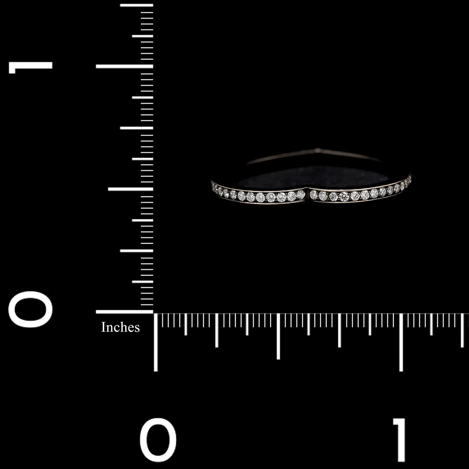 Repossi 18K Black Gold Estate "Antifer" and Diamond Heart Ring