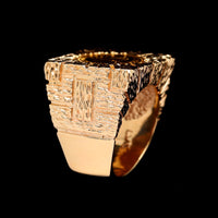 14K Yellow Gold Estate Mexican Two Pesos Gold Coin 1922 Ring