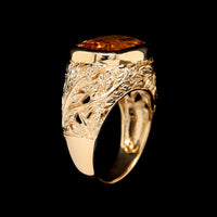 14K Yellow Gold Estate Citrine Ring