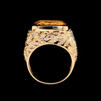 14K Yellow Gold Estate Citrine Ring