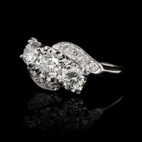 Vintage Platinum Estate Diamond Ring