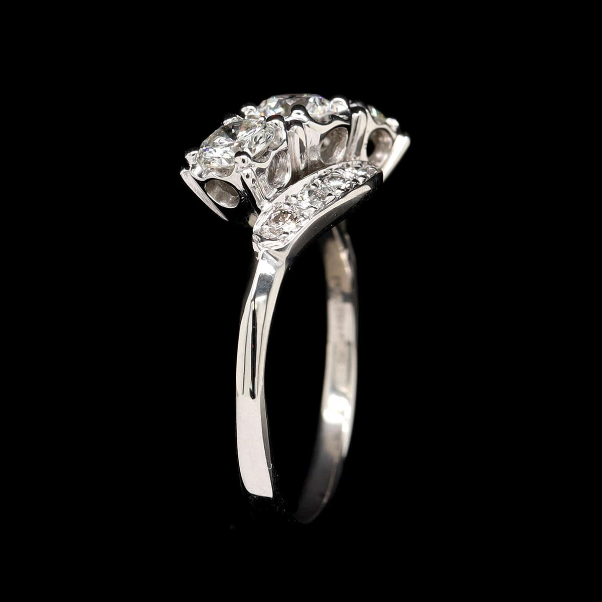 Vintage Platinum Estate Diamond Ring