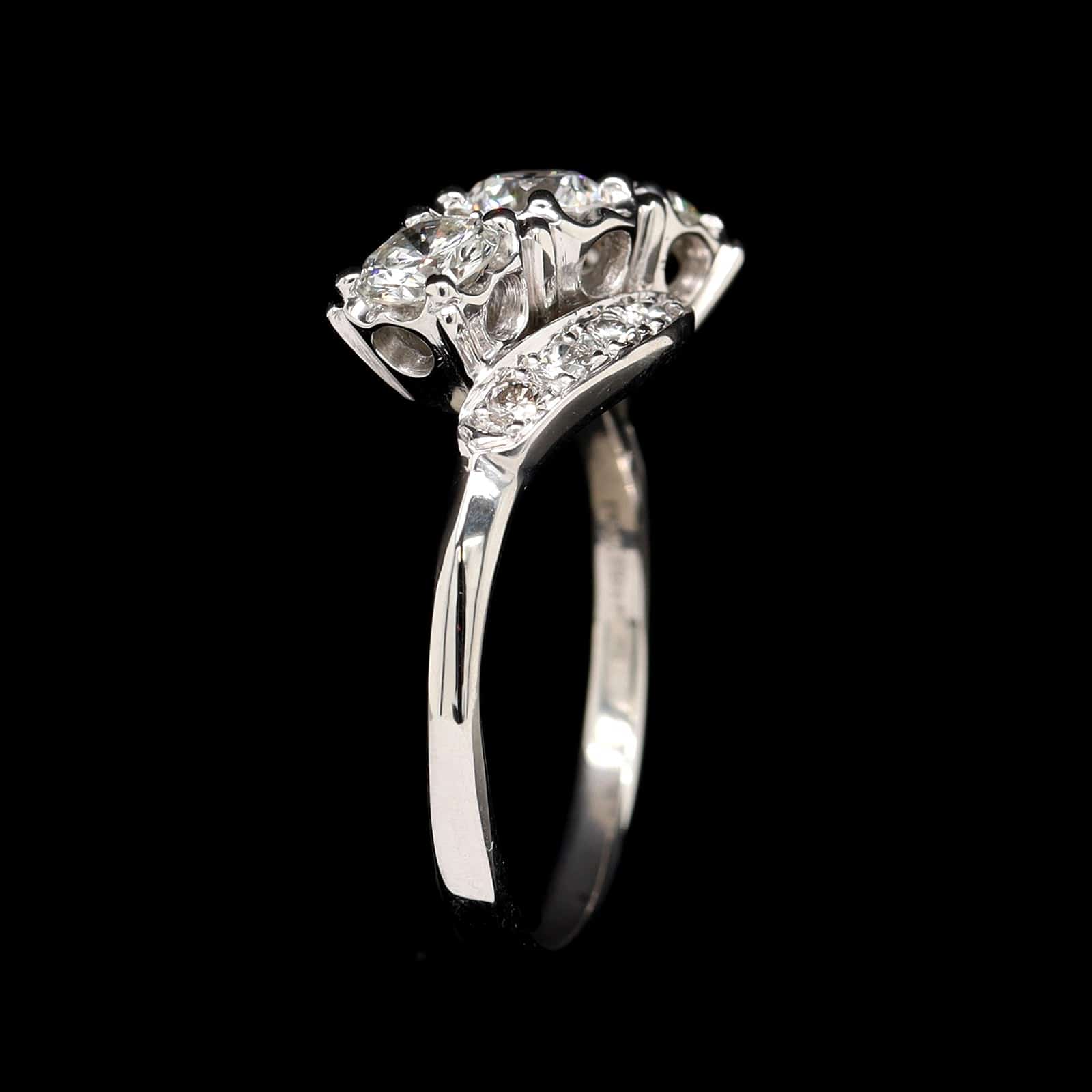 Vintage Platinum Estate Diamond Ring