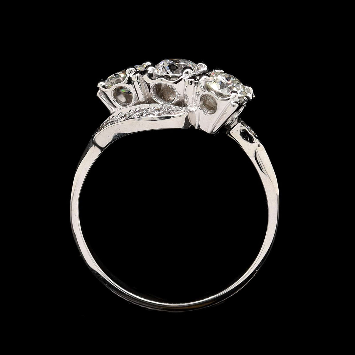 Vintage Platinum Estate Diamond Ring