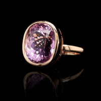 14K Rose Gold Estate Kunzite Ring