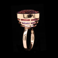 14K Rose Gold Estate Kunzite Ring