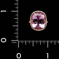 14K Rose Gold Estate Kunzite Ring