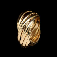 18K Yellow Gold Rolling Ring