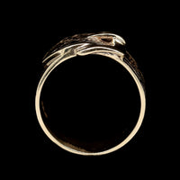 9K Yellow Gold Estate Irish Buckle Ring