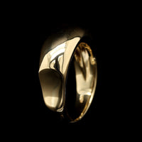 18K Yellow Gold Estate Dome Ring