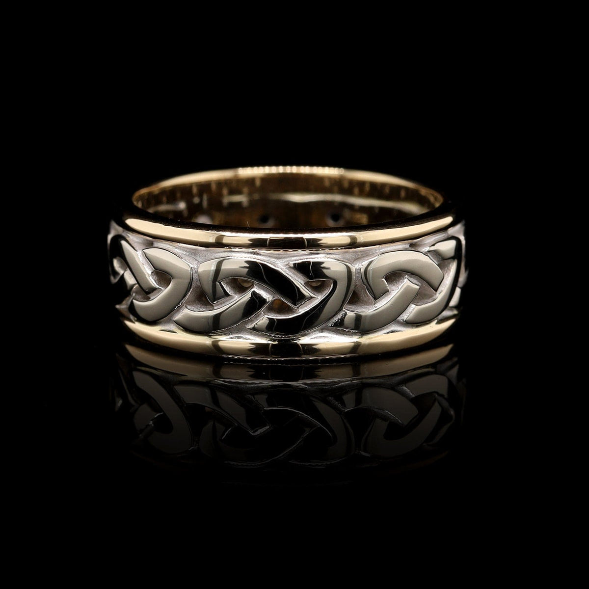 14K Two-tone Gold Estate Celtic Knot Ring
