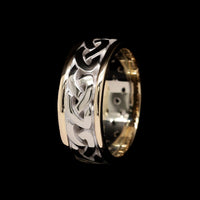 14K Two-tone Gold Estate Celtic Knot Ring