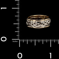 14K Two-tone Gold Estate Celtic Knot Ring