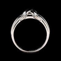 Tiffany & Co. 18K White Gold Estate Signature X Ring