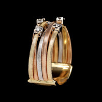 Marco Bicego 18K Tri-color Gold Estate Diamond Ring