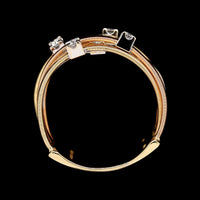 Marco Bicego 18K Tri-color Gold Estate Diamond Ring