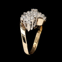 14K Two-tone Gold Estate Diamond Ring