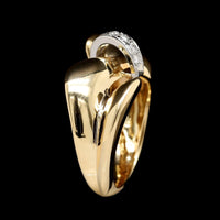 Dankner 18K Two-tone Gold Estate Diamond Ring