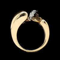 Dankner 18K Two-tone Gold Estate Diamond Ring