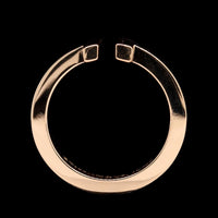Tiffany & Co. 18K Rose Gold Estate T Square Ring