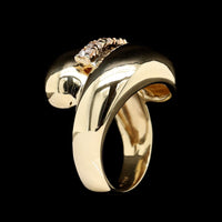 14K Yellow Gold Estate Diamond Ring
