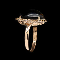 14K Yellow Gold Estate Tigers Eye Ring