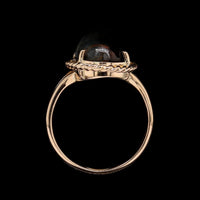 14K Yellow Gold Estate Tigers Eye Ring