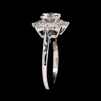 14K White Gold Estate Diamond Ring