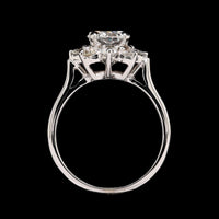 14K White Gold Estate Diamond Ring