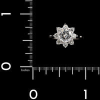 14K White Gold Estate Diamond Ring