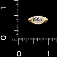 14K Yellow Gold Estate Diamond Ring