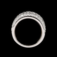 Leo Pizzo 18K White Gold Estate Diamond Ring