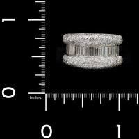 Leo Pizzo 18K White Gold Estate Diamond Ring