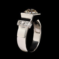 Platinum Estate Diamond Ring