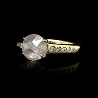 18K Yellow Gold Estate Diamond Ring