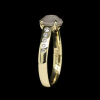 18K Yellow Gold Estate Diamond Ring