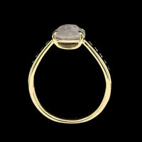 18K Yellow Gold Estate Diamond Ring