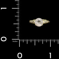18K Yellow Gold Estate Diamond Ring