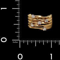 Marco Bicego 18K Two-tone Gold Estate Diamond Marrakech Ring