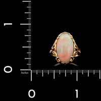 18K Yellow Gold Estate Opal Ring