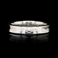 Tiffany & Co. Sterling Silver Estate 1834 Narrow Band
