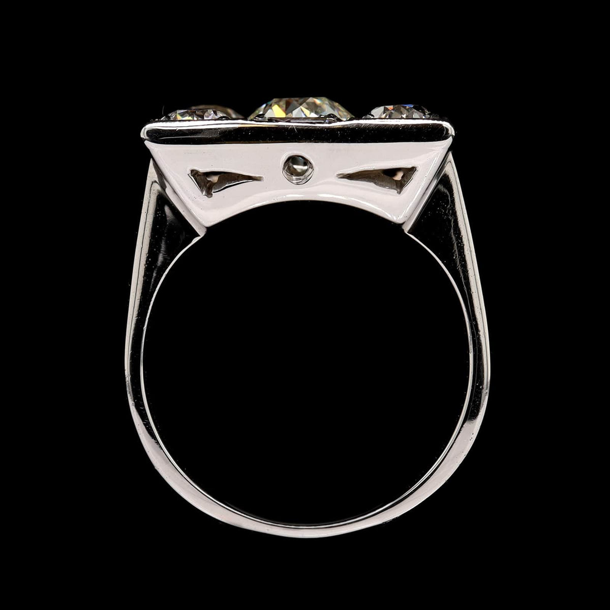 Vintage Estate Platinum Diamond Ring