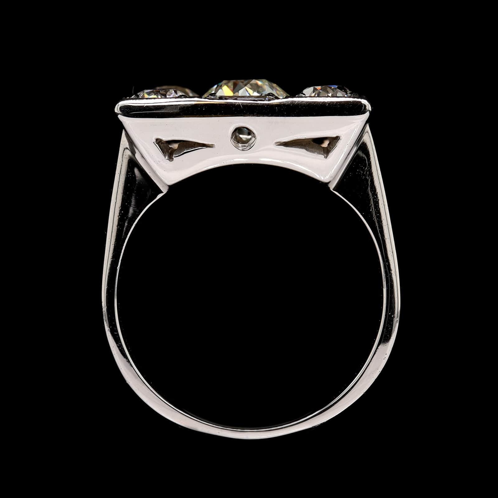 Vintage Estate Platinum Diamond Ring