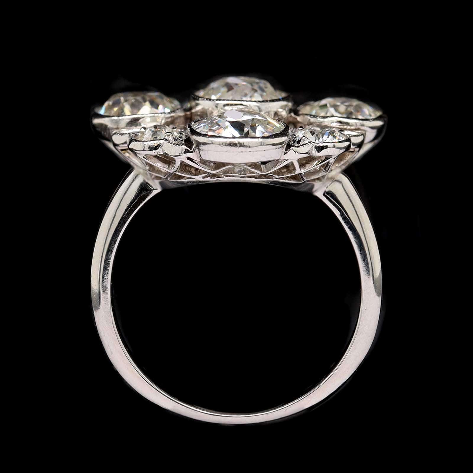 Art Deco Platinum Estate Diamond Ring