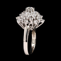 14K White Gold Estate Diamond Ring