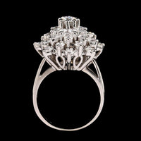 14K White Gold Estate Diamond Ring